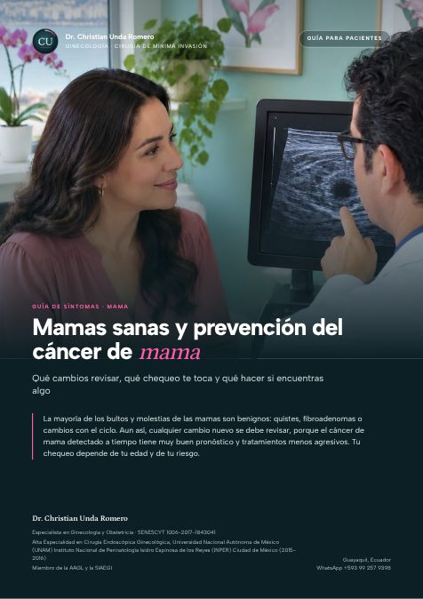 Portada de la guía Mamas sanas y prevención del cáncer de mama